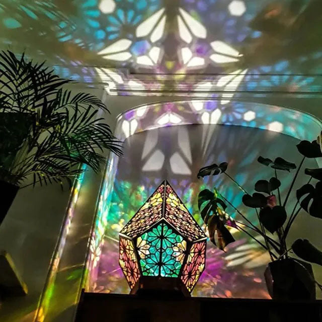 Bohemian Diamond Pole Star Projector Night Light Indoor Lighting - DailySale