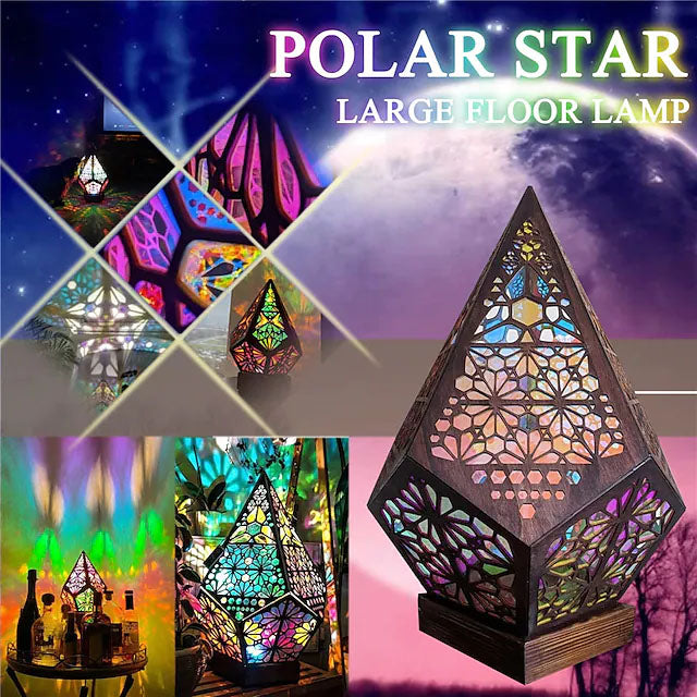 Bohemian Diamond Pole Star Projector Night Light Indoor Lighting - DailySale