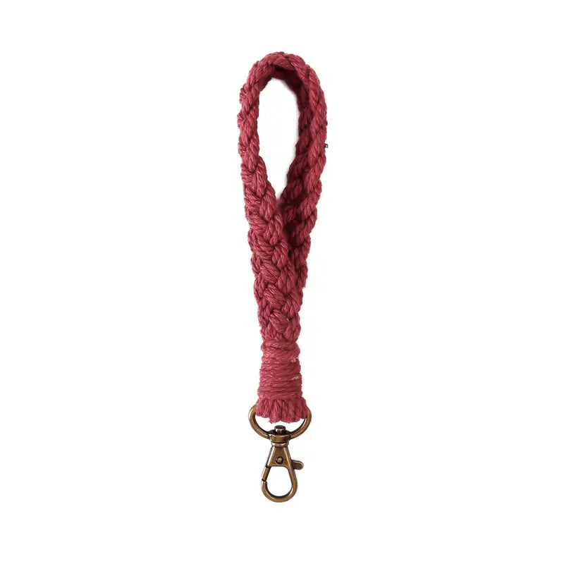 Boho Handmade Wristlet Bracelet Keyring Everything Else Pink - DailySale