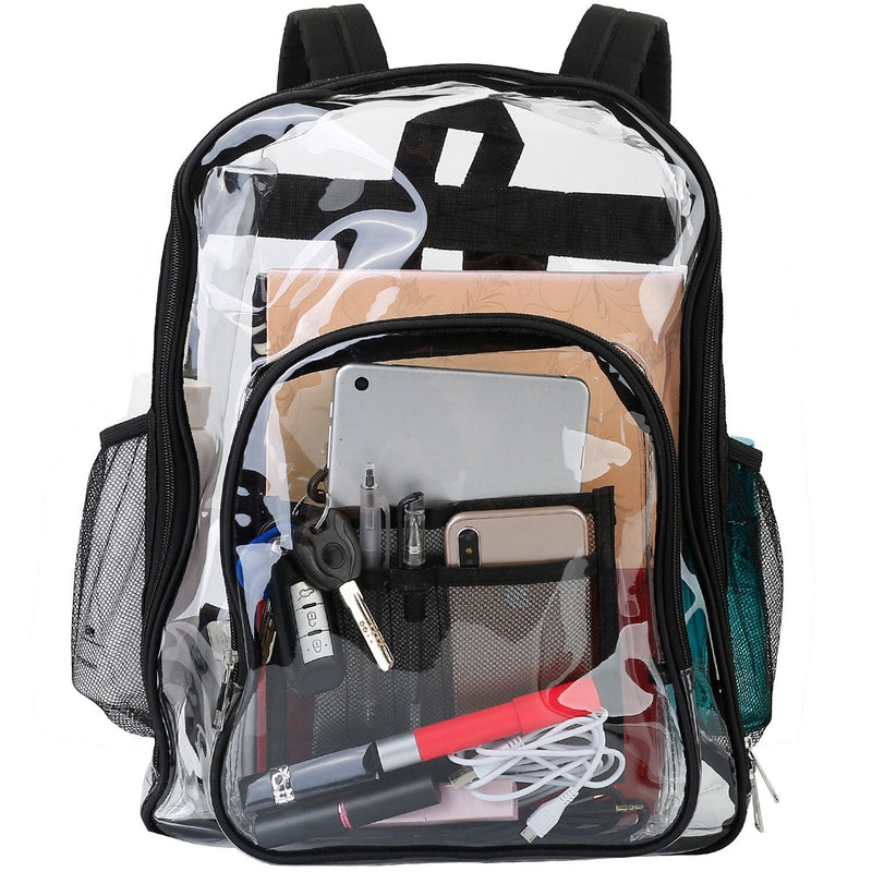 Book Bag Waterproof PVC Clear Backpack 5.3Gal with Reinforced Strap Bags & Travel - DailySale