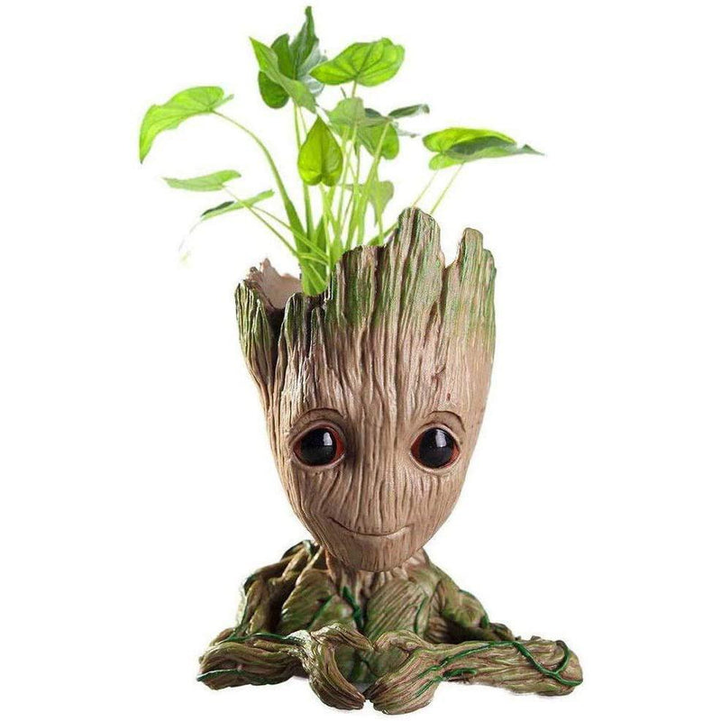 Boxod Treeman Baby Groot Succulent Flower Pot with Hole Pen Holder