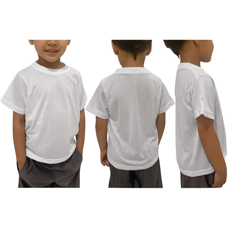 Boy's Classic White Undershirt T-Shirt Cotton Blend Men's Clothing - DailySale