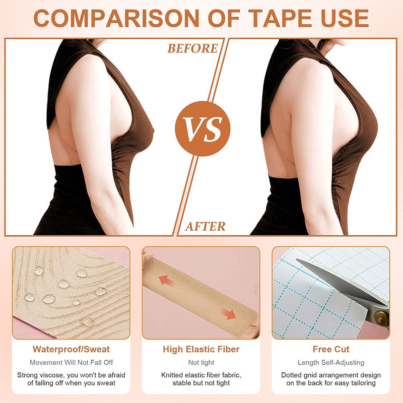How to Use Push Up Tape  Breast Lift Tape for Large Breast 