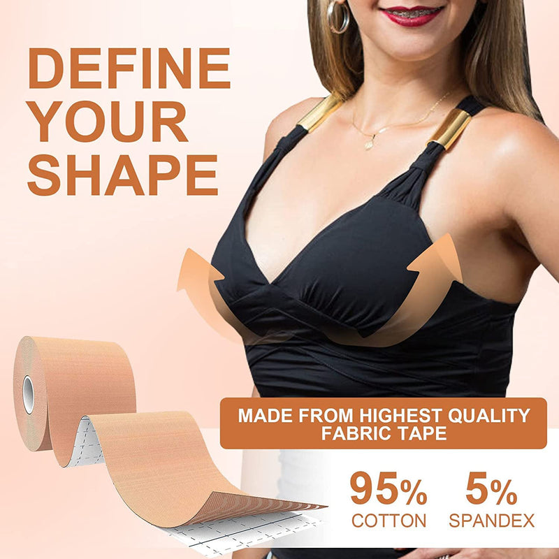 Breast Lift Tape for Lift & Fashion | Bra Alternative of Breasts | Achieve  Lift and Push up in All Clothing, Fabric, Dress Types | Waterproof