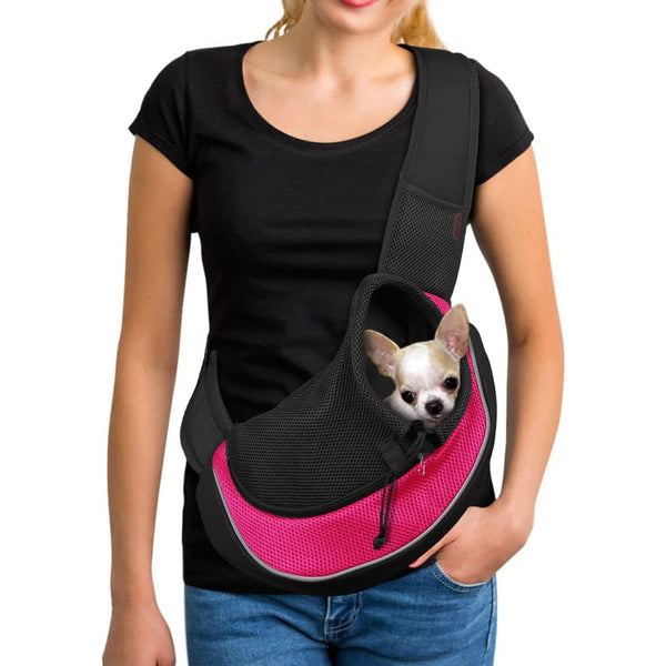 Breathable Mesh Travel Safe Sling Bag Carrier for Pets Pet Supplies S - DailySale