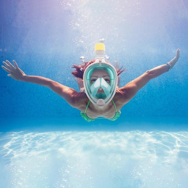 Breathefree GoPro Compatible Snorkel and Scuba Mask Sports & Outdoors - DailySale