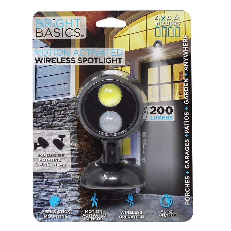 Bright Basics Motion Activated Wireless Spotlight Garden & Patio - DailySale