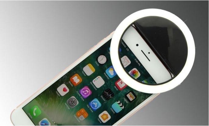 Bright Ring Rechargeable LED Selfie Light for All Phone Models - Assorted Colors Phones & Accessories - DailySale