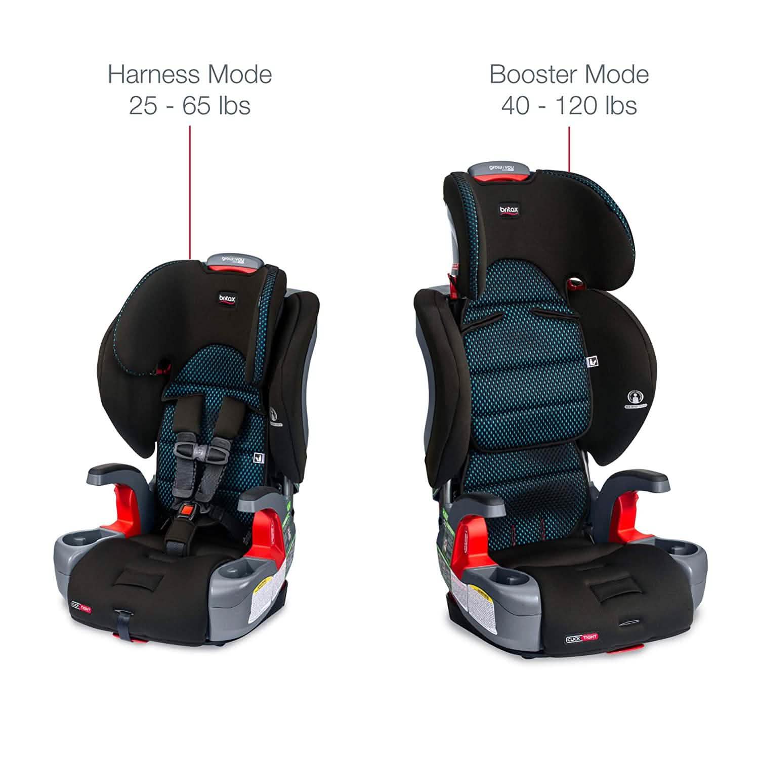 britax clicktight booster mode Britax Grow with You ClickTight Harness-2-Booster Car Seat