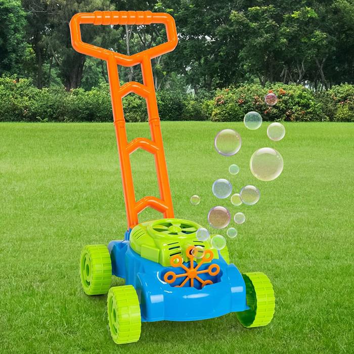 Bubble Blowing Lawn Mower with Bubble Solution Toys & Games - DailySale