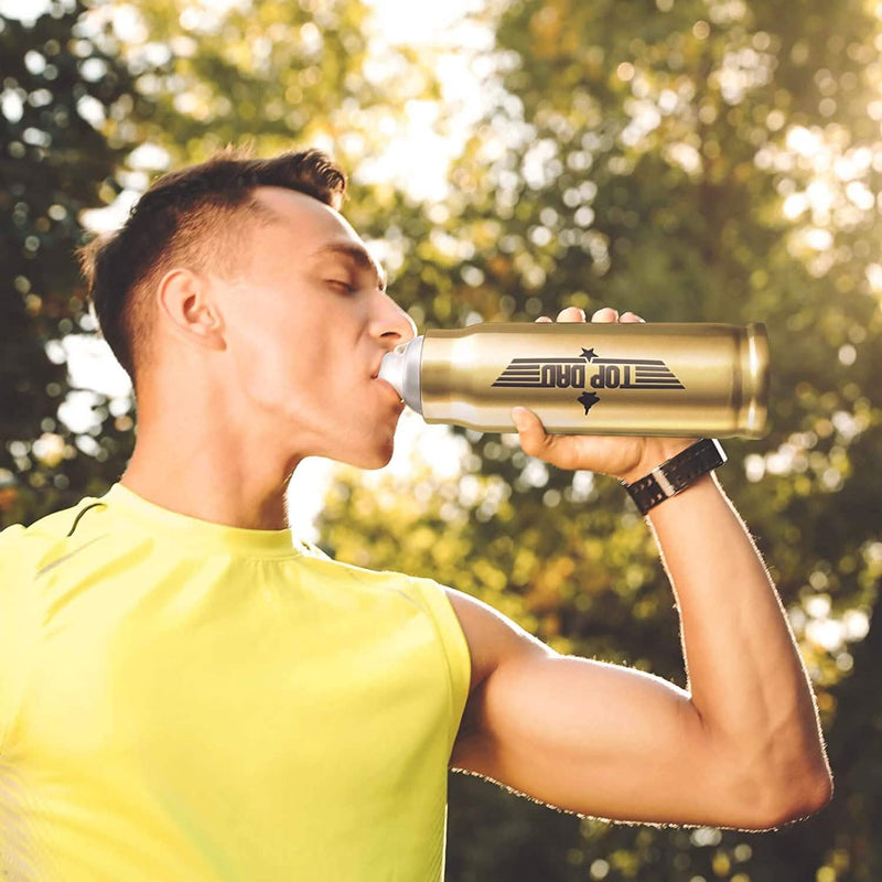 Bullet Water Bottle Gift for Dad 17 Oz Sports & Outdoors - DailySale