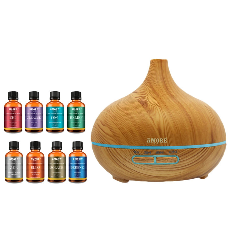 9-Pack: Ultrasonic Diffuser with Optional Essential Oil Gift Set - DailySale, Inc