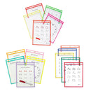 25-Pack: Reusable Dry Erase Pockets - Assorted Colors - DailySale, Inc