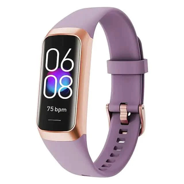 Ourlova C60 Boys Girls Smart Watch 1.1 Inch AMOLED High definition Screen Body Temperature Heart Rate Sleep Monitor Children Sports Bracelet Purple