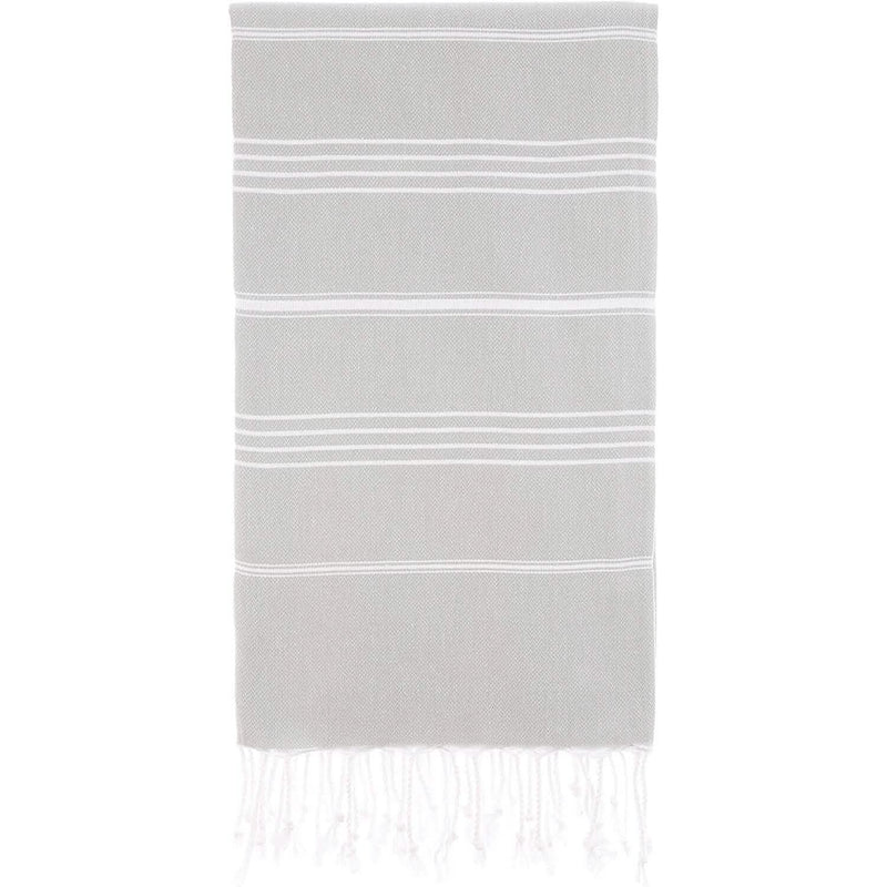 Cacala Pure Series Lightweight 100% Turkish Cotton Super Soft Peshtemal Luxury Bath Towel Bath Gray - DailySale