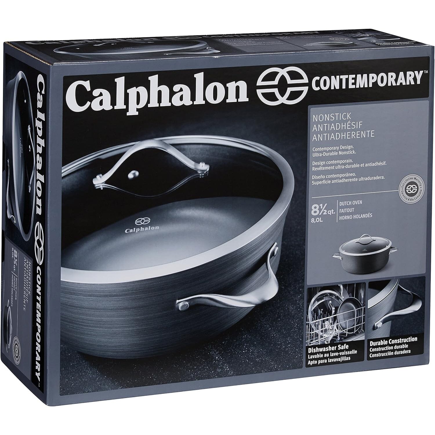 Calphalon Contemporary Nonstick 8 Qt. Stock Pot with Cover