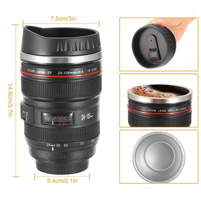 Camera Lens Coffee Mug Cup 13.6oz Sports & Outdoors - DailySale
