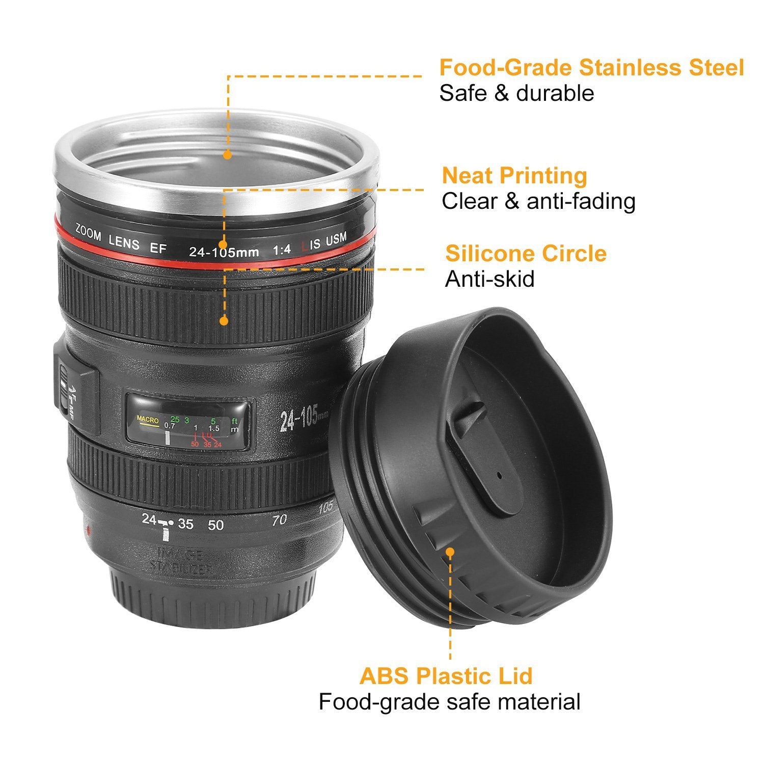 Camera Lens Coffee Mug Cup 13.6oz Sports & Outdoors - DailySale