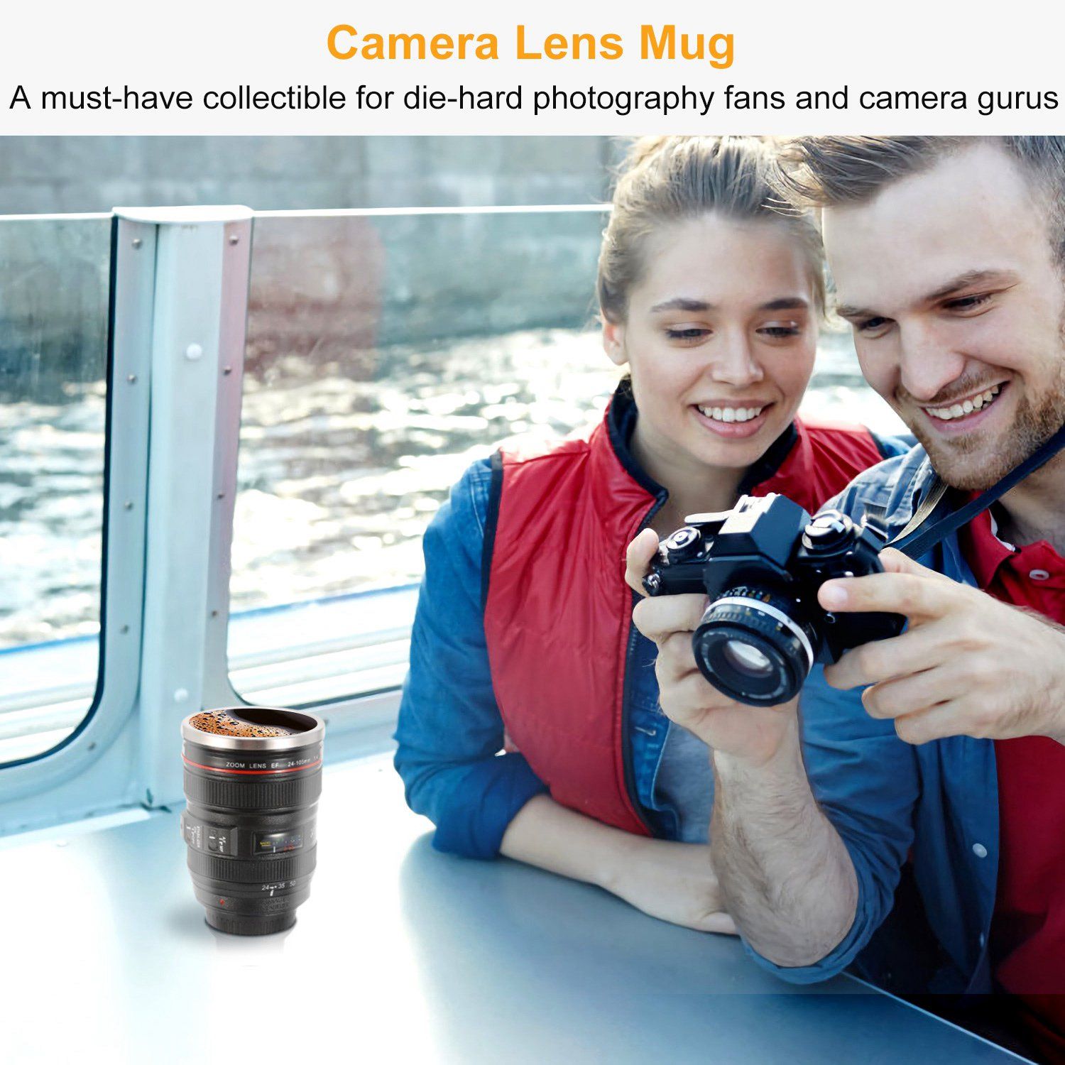 Camera Lens Coffee Mug Cup 13.6oz Sports & Outdoors - DailySale