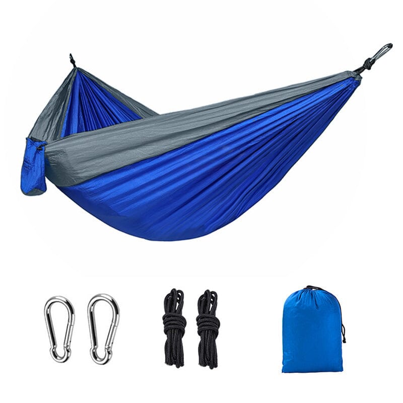 Camping Hammock Outdoor Portable Breathable Quick Dry Ultra Light Sports & Outdoors Blue Gray - DailySale