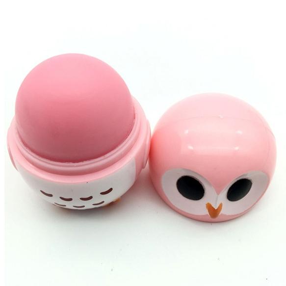 Candy Color Owl Shape Moisturizing Lip Balm Beauty & Personal Care Pink - DailySale