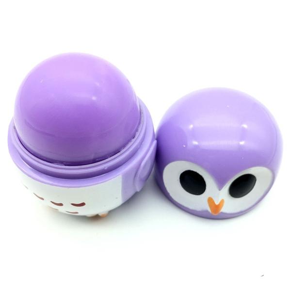Candy Color Owl Shape Moisturizing Lip Balm Beauty & Personal Care Purple - DailySale
