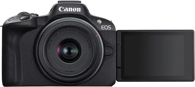 Canon EOS R50 Mirrorless Digital Camera with 18-45mm Lens (White)