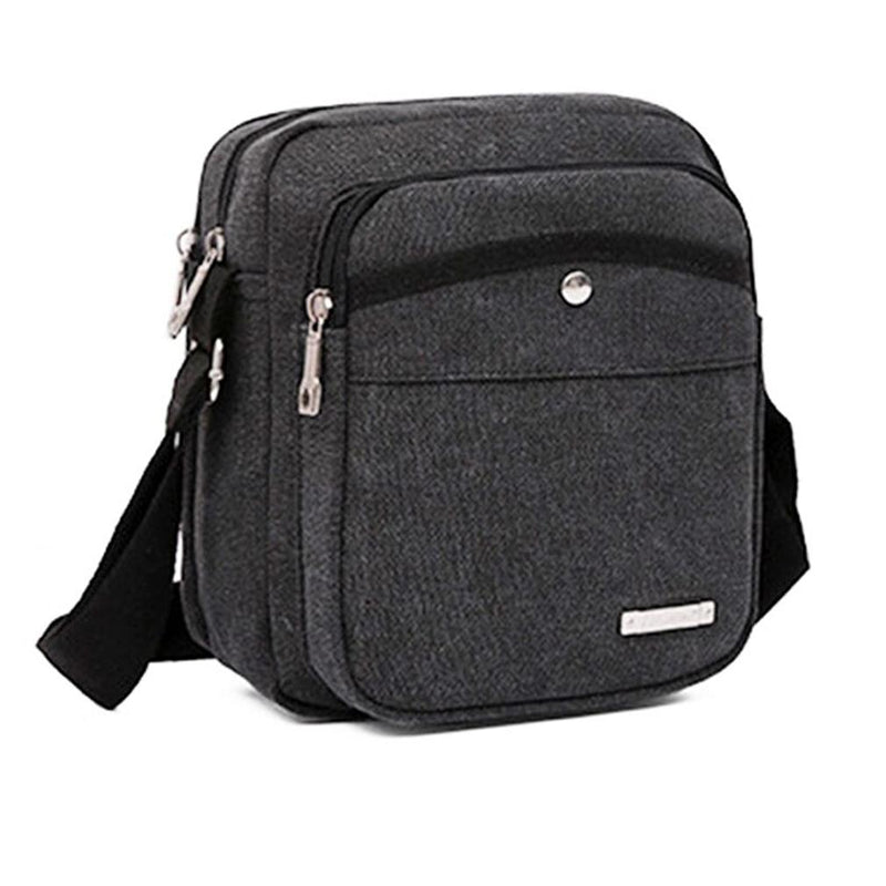 Canvas Button-Top Totes Bag Handbags & Wallets Black - DailySale