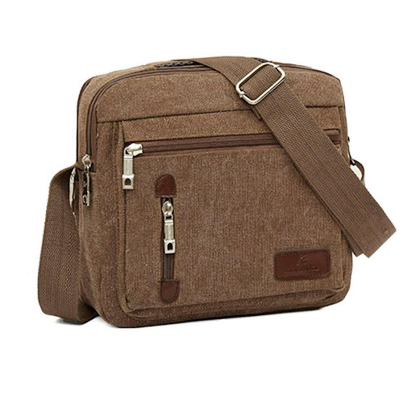 Canvas Cross-Body Totes - Assorted Colors Handbags & Wallets Brown - DailySale