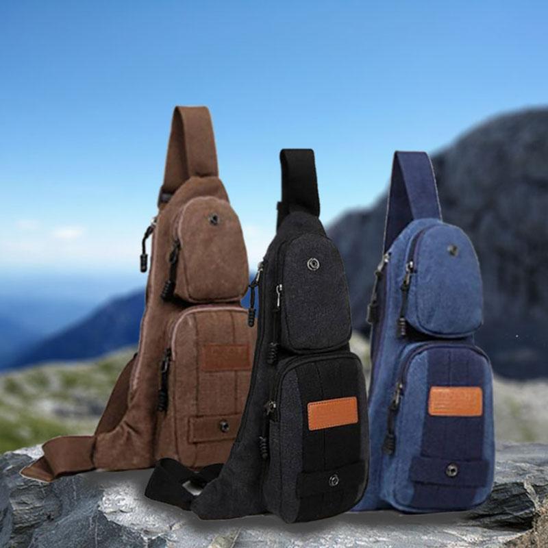 Canvas Shoulder Bag with Multiple Compartments Handbags & Wallets - DailySale