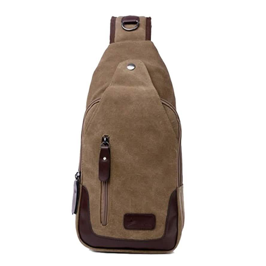 Canvas Shoulder Sling Bag Assorted Colors