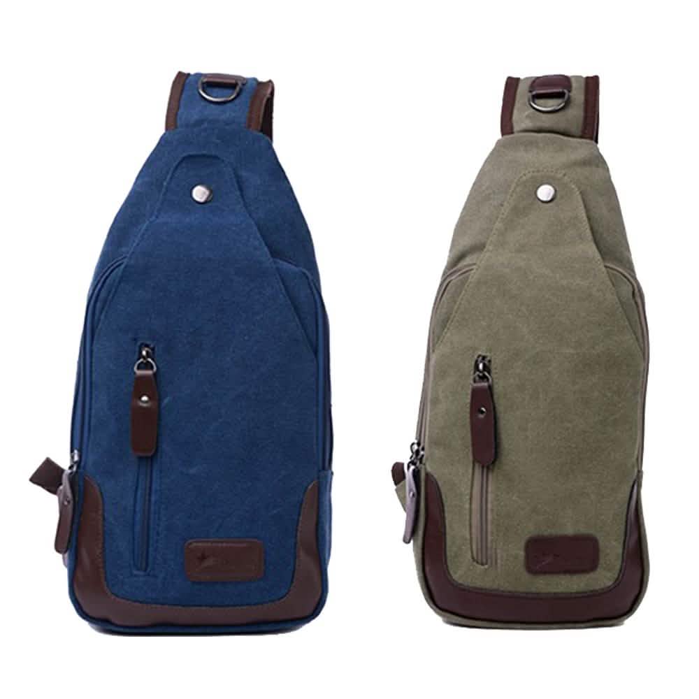 Canvas Shoulder Sling Bag Assorted Colors