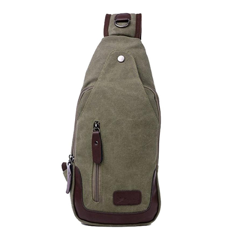Canvas Shoulder Sling Bag - Assorted Colors Handbags & Wallets Green - DailySale