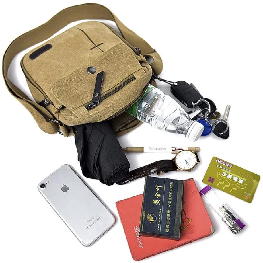 Canvas Travel Wallet Casual Messenger Bag Bags & Travel - DailySale