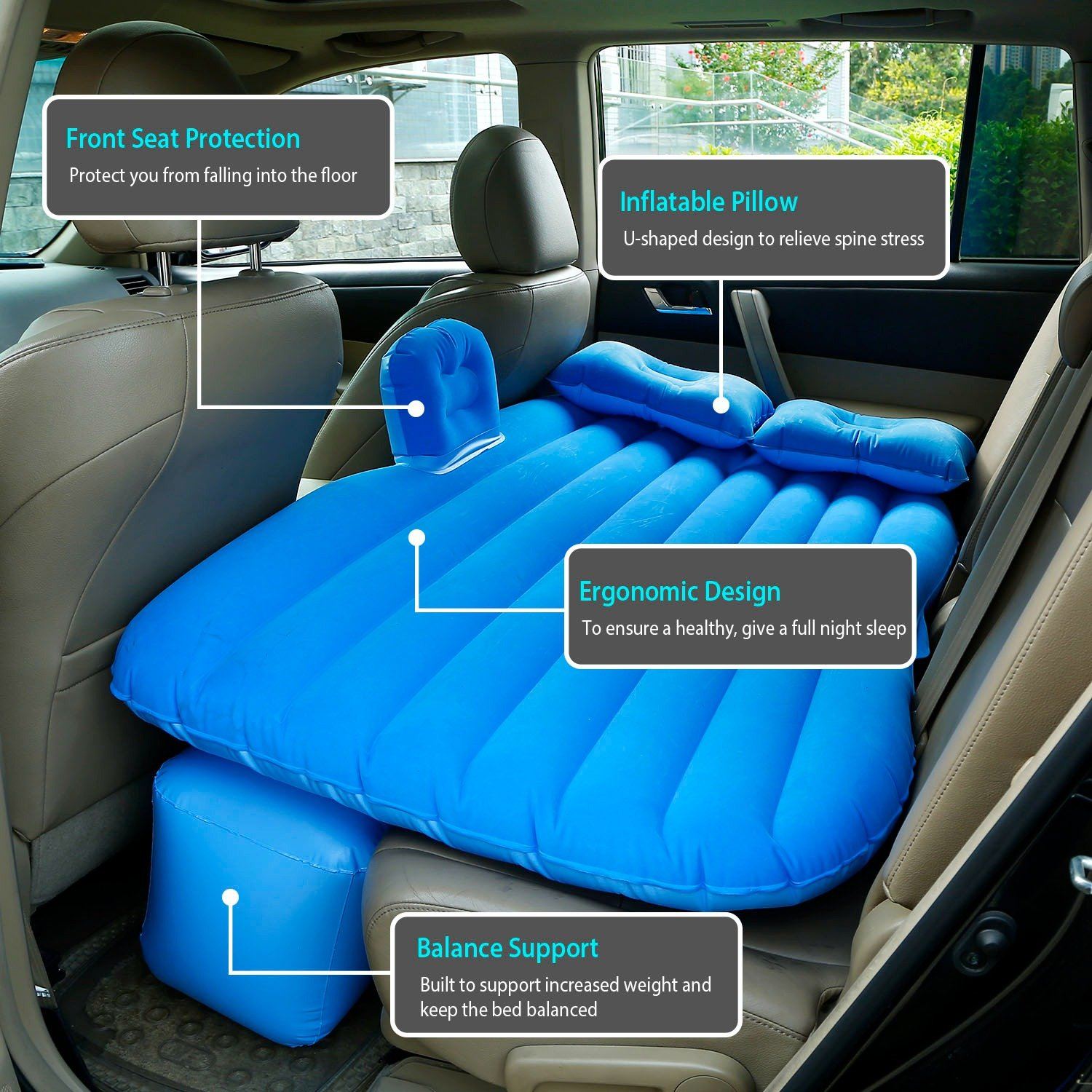 Car Air Mattress Bed Inflation Automotive - DailySale