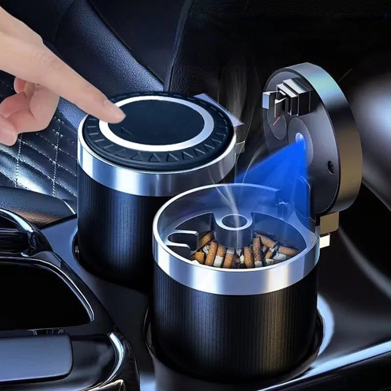 Car Ashtray Multi-functional Universal Household Portable Metal Liner Ashtray Automotive - DailySale