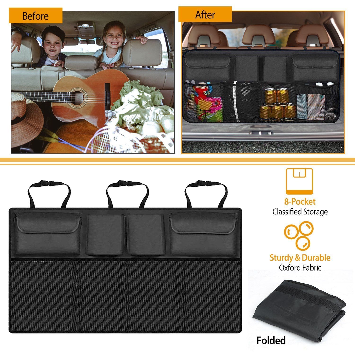 Car Backseat Trank Organizer Automotive - DailySale