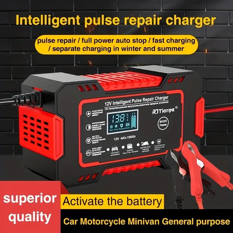 Car Battery Fast & Efficiently Charger Automotive - DailySale