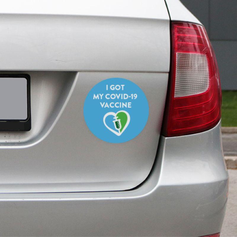 Car Bumper Magnets - I Got My Vaccine Automotive - DailySale