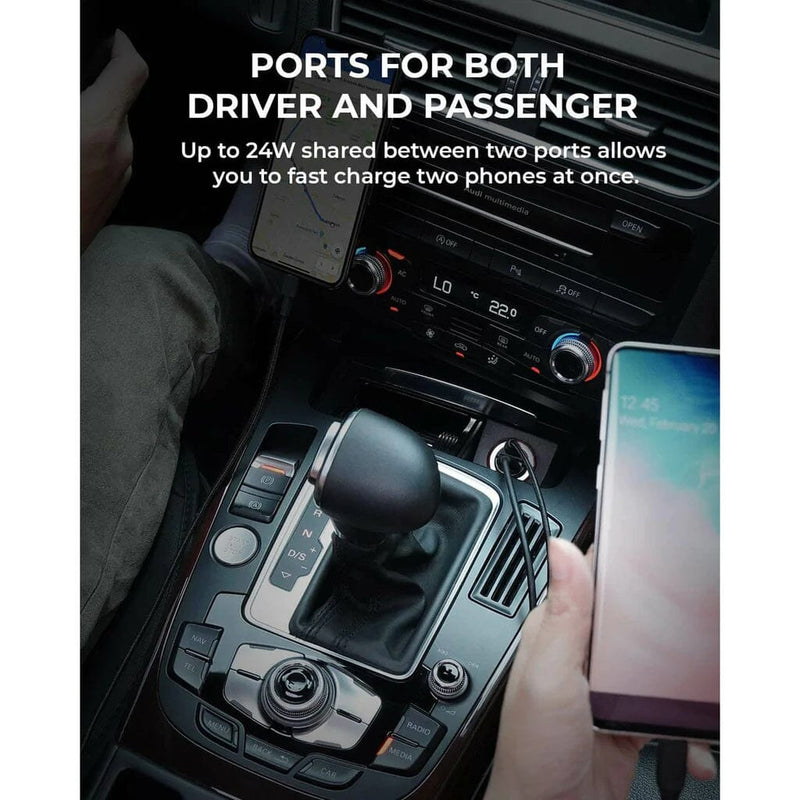 Car Charger 30W Dual-Port Automotive - DailySale