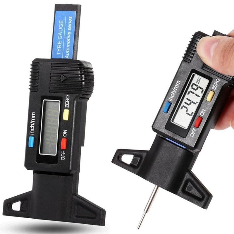 Car Digital Dial Depth Gauge Indicator Measuring Tool Caliper with LCD Display Auto Accessories - DailySale