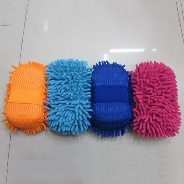 Car Hand Soft Towel Microfiber Chenille Washing Gloves Coral Fleece Gloves Auto Automotive - DailySale