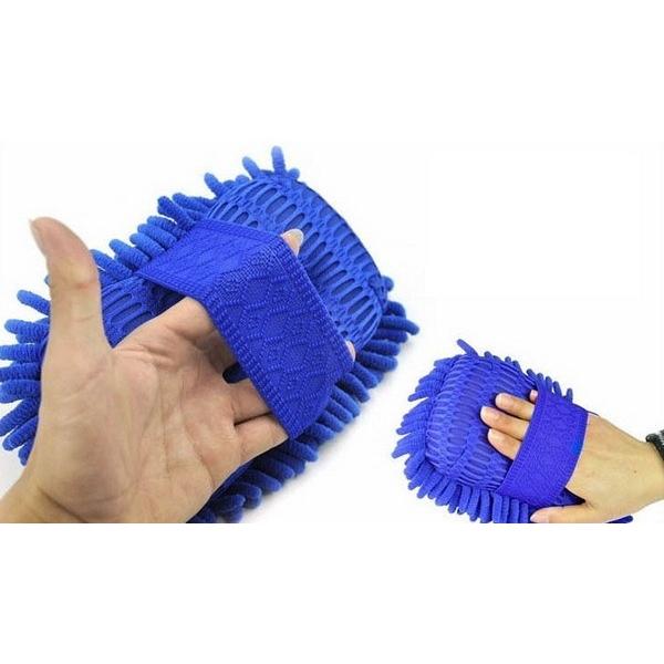 Car Hand Soft Towel Microfiber Chenille Washing Gloves Coral Fleece Gloves Auto Automotive - DailySale