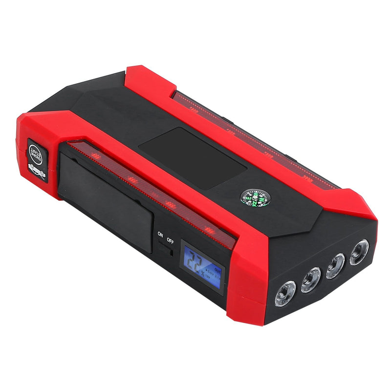 Car Jump Starter Booster with LCD Screen 4 Modes LED Flashlight Automotive - DailySale