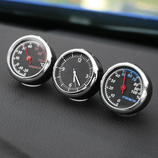 Car Mini Watch Clock Hygrometer Thermometer Automotive - DailySale