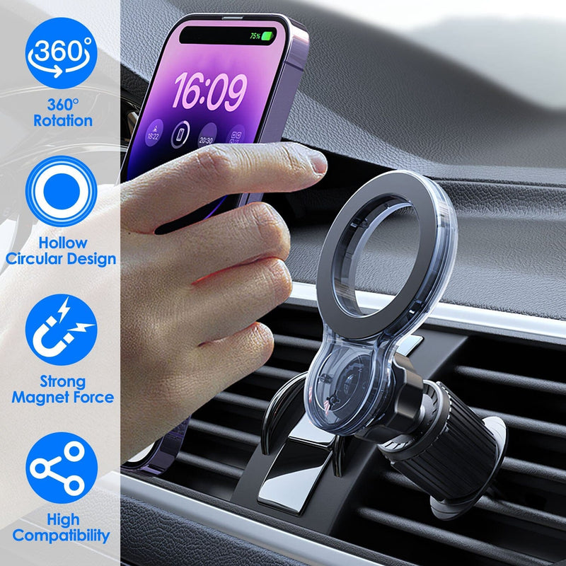 Car Mount Magnetic Phone Holder For Car 360° Rotation Automotive - DailySale