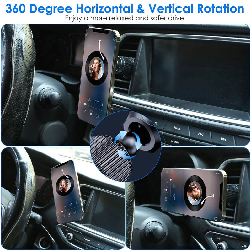 Car Mount Magnetic Phone Holder For Car 360° Rotation Automotive - DailySale