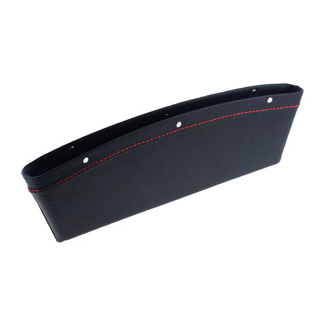 Car Organizer PU Leather Seat Slit Gap Pocket Storage Automotive Black - DailySale