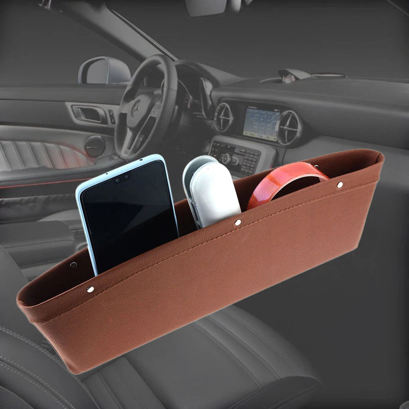 Car Organizer PU Leather Seat Slit Gap Pocket Storage Automotive - DailySale