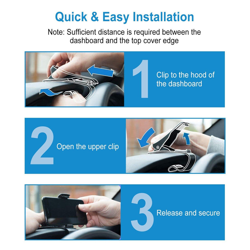Car Phone Mount Non-Slip Dashboard Phone Holder Automotive - DailySale